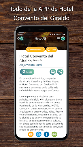 Android application Hotel Convento del Giraldo screenshort
