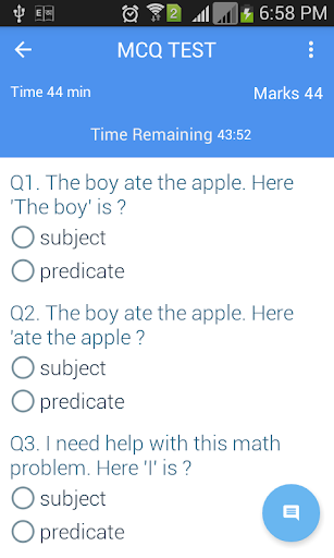 Sentence with Exercise Screen 2