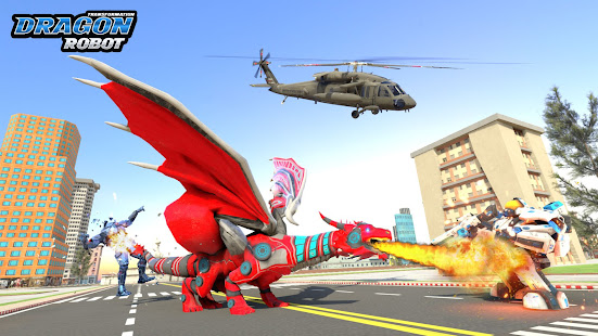 Flying Dragon Robot Car Games .9 Screenshots 5