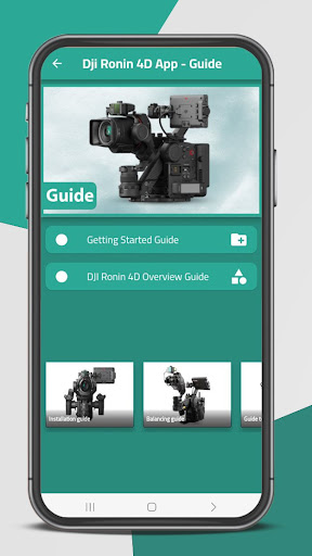 Android application Dji Ronin 4D App & Guide screenshort