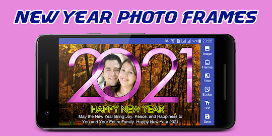 New Year Photo Frames