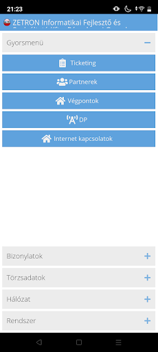 Android application IVRZETRON screenshort
