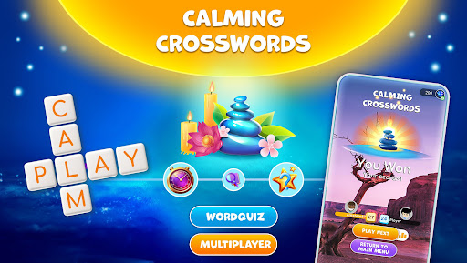 Android application Calming Crosswords Word Puzzle screenshort