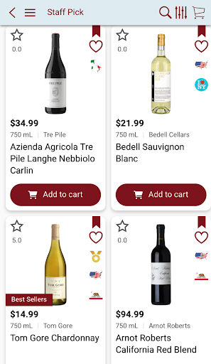 Android application Central Perk Wine & Spirits screenshort