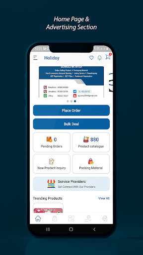 Android application HOLIDAY WHOLESALE DROPSHIP B2B screenshort