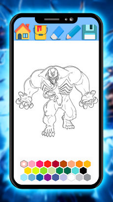 Venom super coloring man heroのおすすめ画像3
