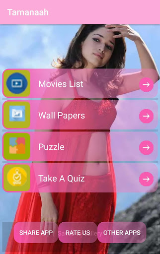 Android application Tamannaah - Wallpapers,movies screenshort