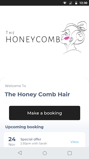 Android application The Honey Comb Hair screenshort
