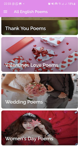 Poems For All Occasions Screen 2