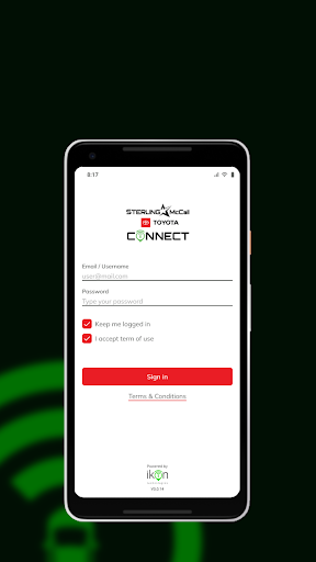 Android application Sterling McCall Toyota Connect screenshort