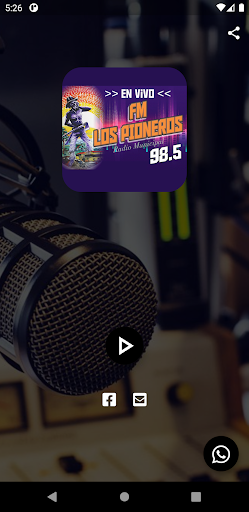 Android application FM Los Pioneros screenshort