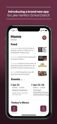 Android application Lake Hamilton Wolves screenshort