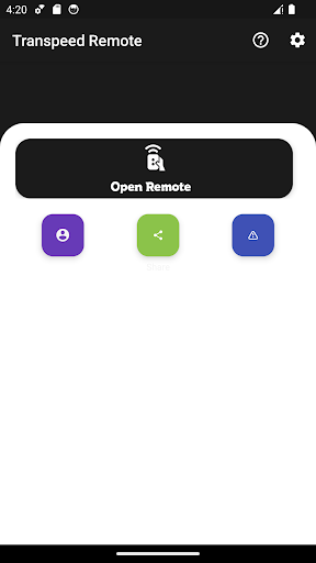 Android application remote for Transpeed Tv Box screenshort