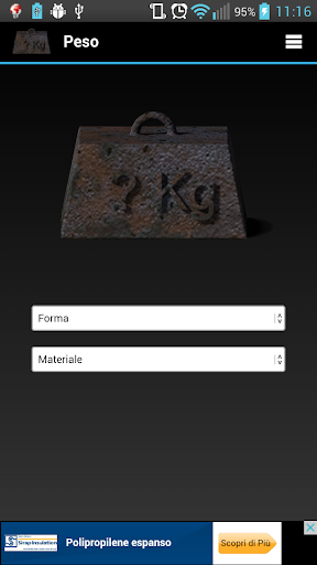 Android application Weight screenshort