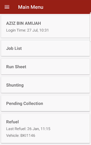 Android application AILS Haulage screenshort