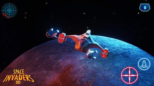 Android application Space Invaders3D screenshort