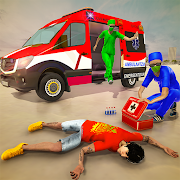 Emergency Superhero Rescue Mission-Ambulance Games  Icon