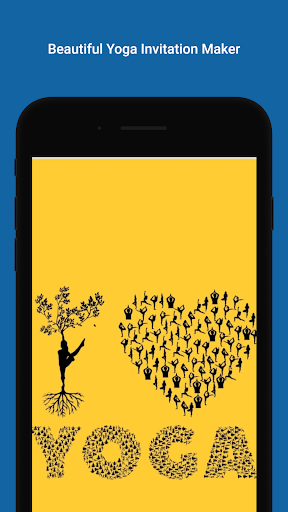 Android application Yoga Invitation Maker screenshort