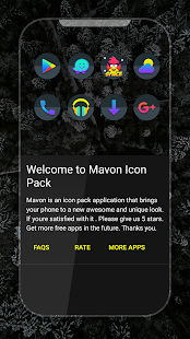 Mavon - Zrzut ekranu pakietu ikon