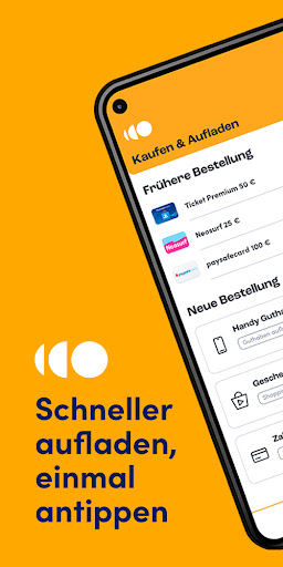 Android application Guthaben.de: Jetzt aufladen screenshort