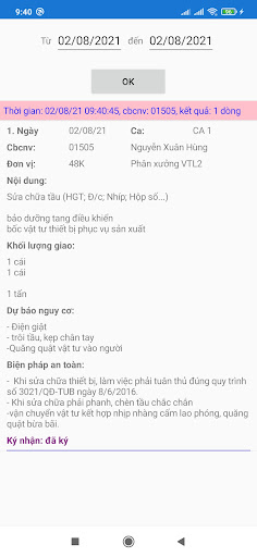 Lệnh sản xuất TKV Screen 2