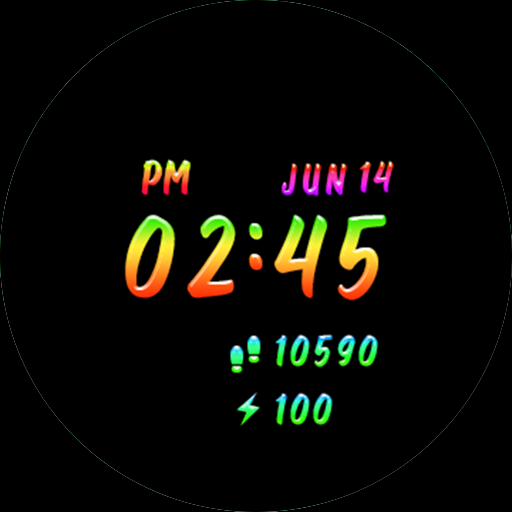 Fantastic Rainbow_Watchface Screenshot