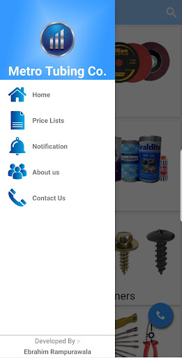 Android application Metro Tubing Co. screenshort