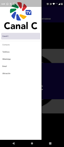 Android application Canal C screenshort