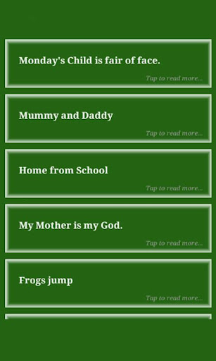 Rhymes For Kids Screen 3