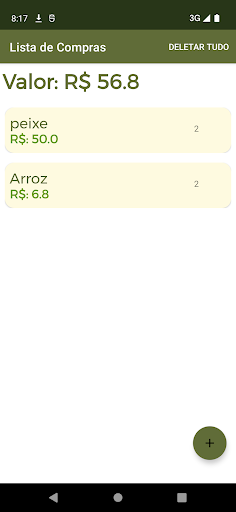 Android application Mercado Fácil screenshort