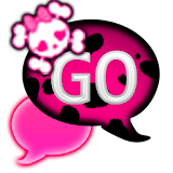 GO SMS - Pink Cheetah Punk icon