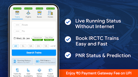 Train Status Ticket Book PNR Mod Apk Latest Version 2022** 1
