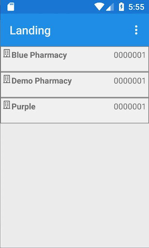 Android application PRS Pharmacy Services screenshort