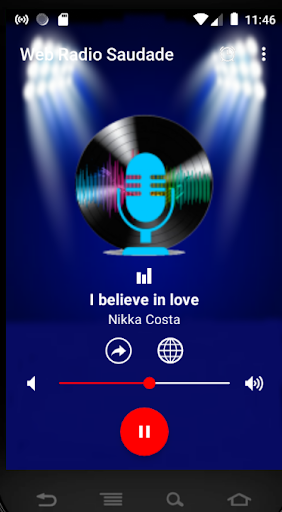 Android application Web Radio Saudade screenshort
