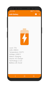 Captura de pantalla de mAh Battery Pro