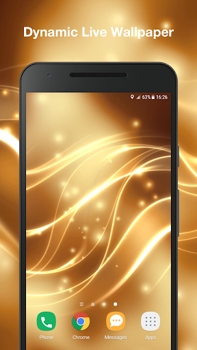 Android application Gold Live Wallpaper Pro screenshort