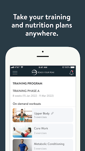Reach Your Peak Fitness Studio Screen 3