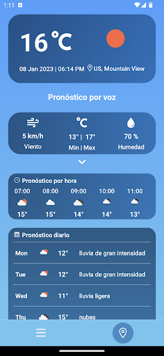 Android application Weather App screenshort