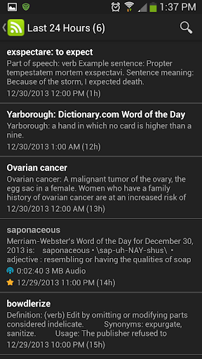 Word of the Day! Screen 3