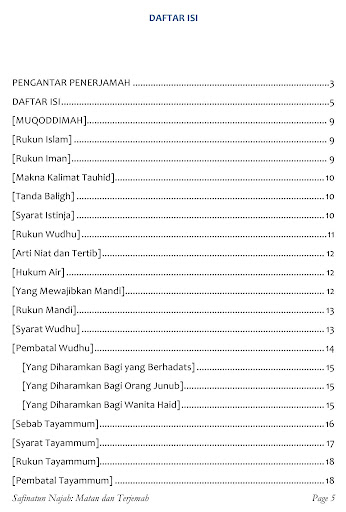 Safinatun Najah Matan Terjemah Screen 2