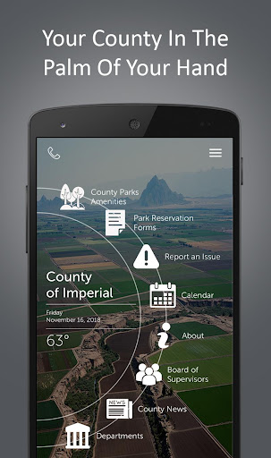Android application Imperial County Public Works screenshort