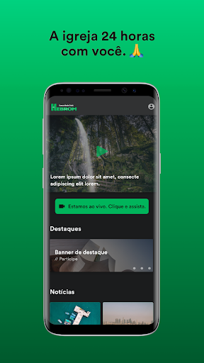 Android application Comunidade Cristã Hebrom screenshort