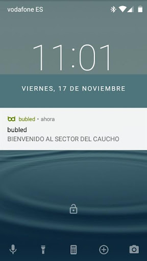 Android application bubled screenshort