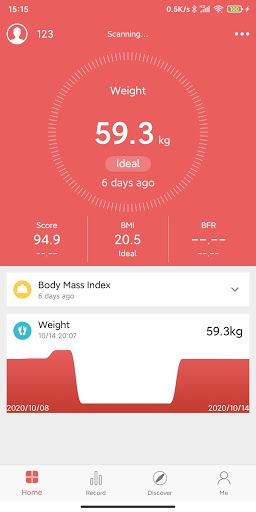 Android application AmazingFit screenshort