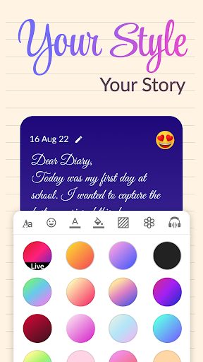 Daily Journal: Diary with lock Screen 2