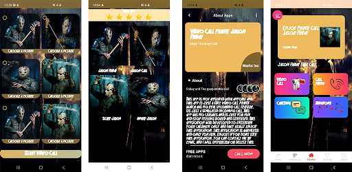 Android application Jason call prank – scary fake screenshort