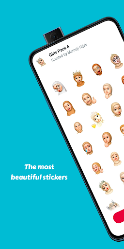 Muslim hijab Memoji Stickers Screen 2