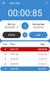 ZChron real-time stopwatch