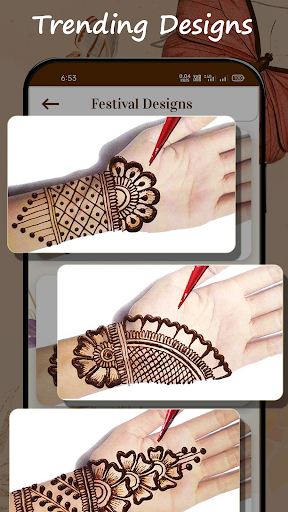 Mehndi Design Easy Simple Screen 2