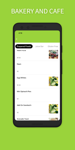 Android application Cups and Cakes screenshort
